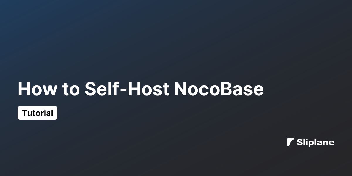 How to Self-Host NocoBase